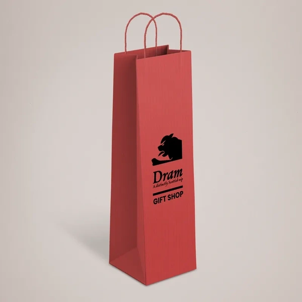Printed Bottle Bags - Red Bag Example